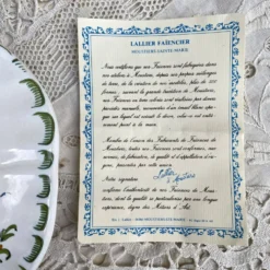 Soupière en faïence décorée main, Faïencerie Lallier