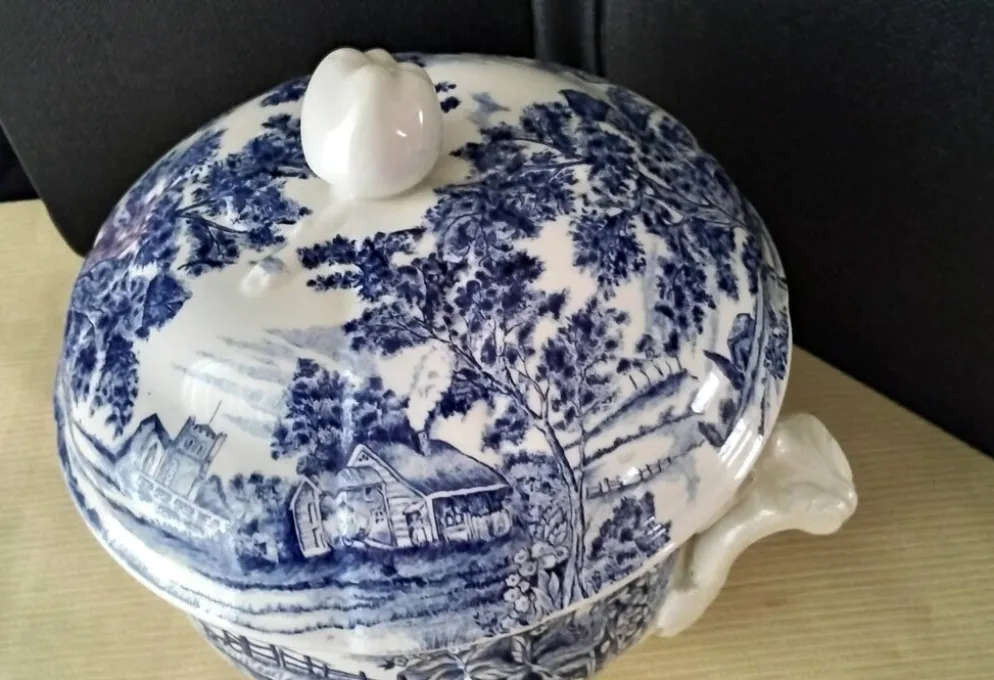 Soupière en faïence de Lunéville Modèle "English Style"