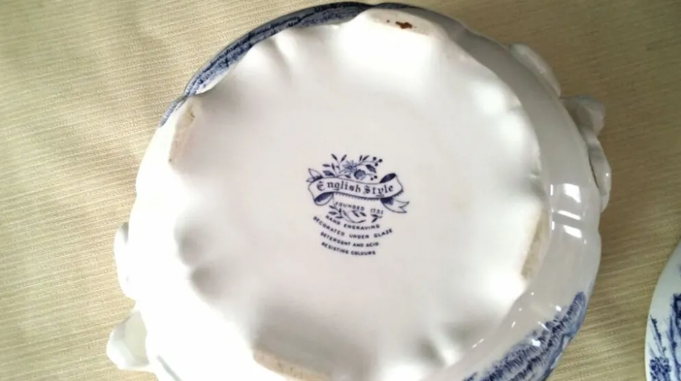 Soupière en faïence de Lunéville Modèle "English Style"