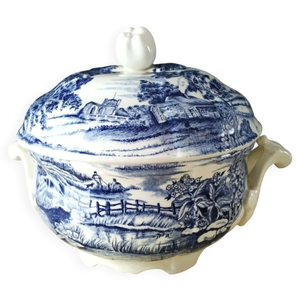Soupière en faïence de Lunéville Modèle "English Style"