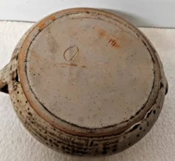 Soupière En Grès Avec Poignées Vintage Signé