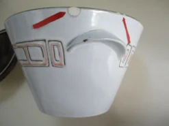 Soupière en grès de Niderviller Modèle Maille -vintage