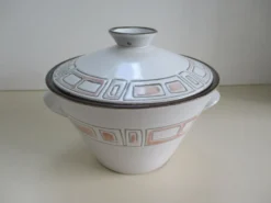 Soupière en grès de Niderviller Modèle Maille -vintage