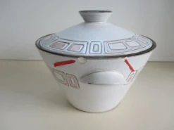 Soupière en grès de Niderviller Modèle Maille -vintage
