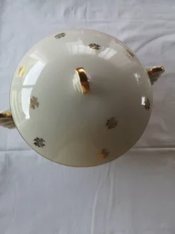Soupière en porcelaine française, style classique et élégant,