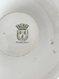 Soupière en terre de fer « Mimosas » Saint Amand et Hamage