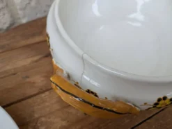 Soupière Flory Boch Frères La Louvière - style terre de fer - déco vintage