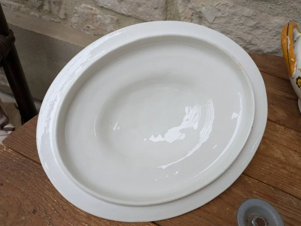 Soupière Flory Boch Frères La Louvière - style terre de fer - déco vintage