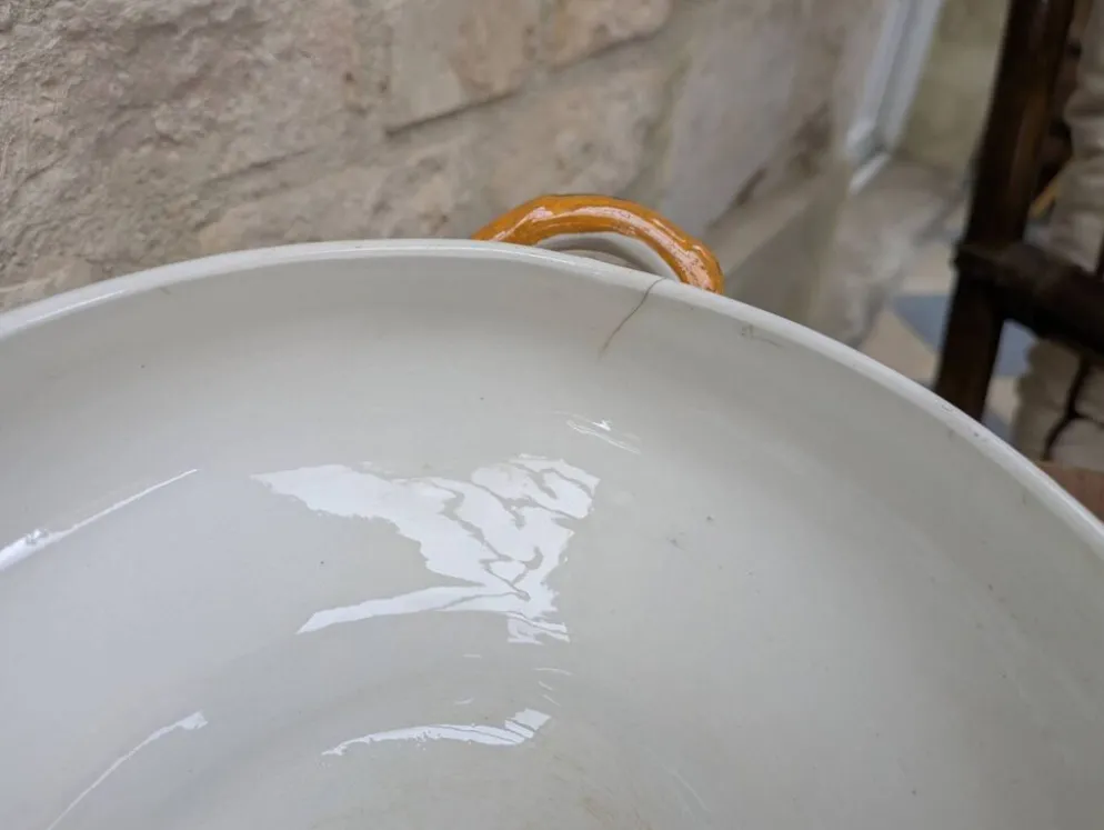 Soupière Flory Boch Frères La Louvière - style terre de fer - déco vintage