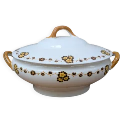 Soupière Flory Boch Frères La Louvière - style terre de fer - déco vintage