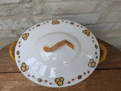 Soupière Flory Boch Frères La Louvière - style terre de fer - déco vintage