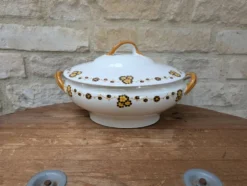 Soupière Flory Boch Frères La Louvière - style terre de fer - déco vintage