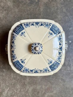 Soupière Gien en terre de fer bleue, service 