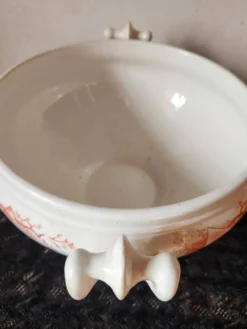 Soupière hollandaise Petrus Regout Marines Series 1896 Maastricht Red Transferware