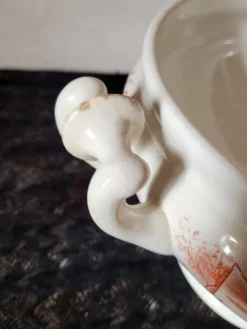 Soupière hollandaise Petrus Regout Marines Series 1896 Maastricht Red Transferware