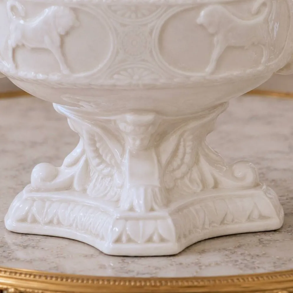Soupière italienne d'apparat st Capodimonte en porcelaine