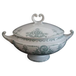 Soupière legumier Luneville, Keller et Guerin, modèle Lutzen