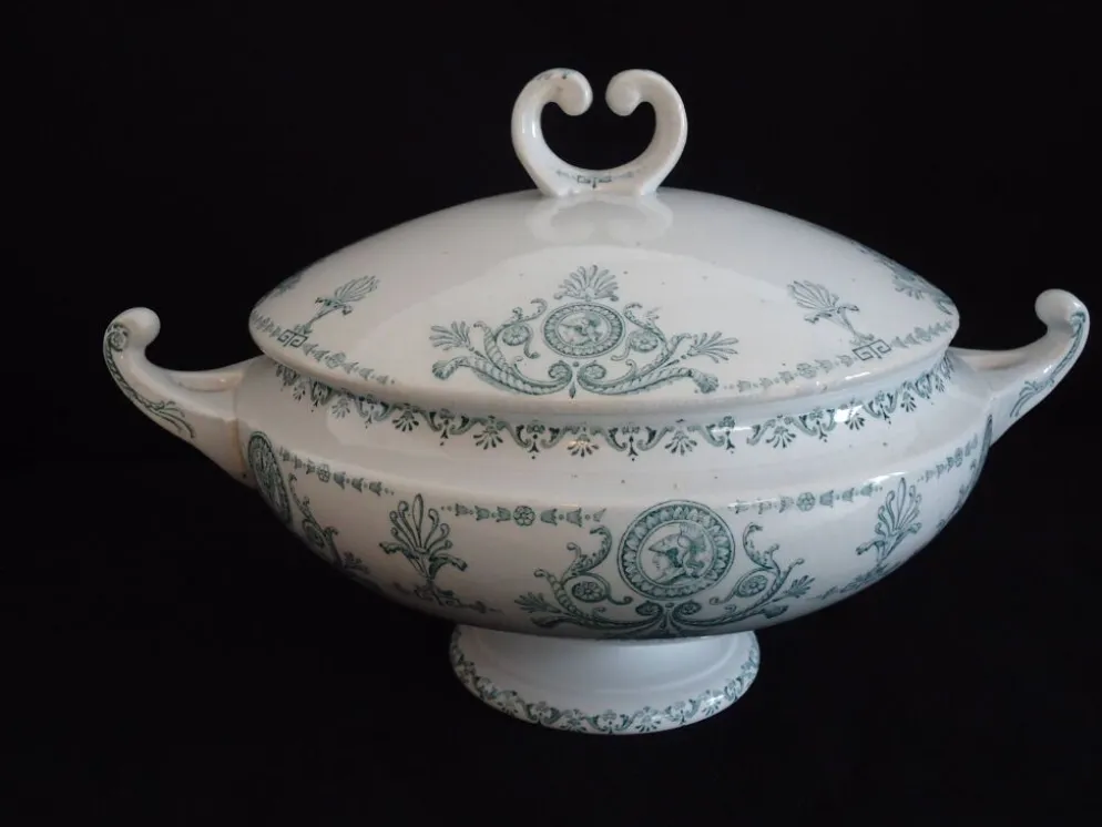 Soupière legumier Luneville, Keller et Guerin, modèle Lutzen