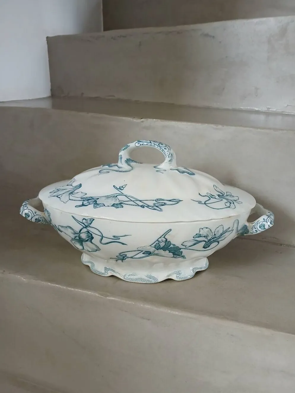 Soupière / légumier ancien en Terre de fer