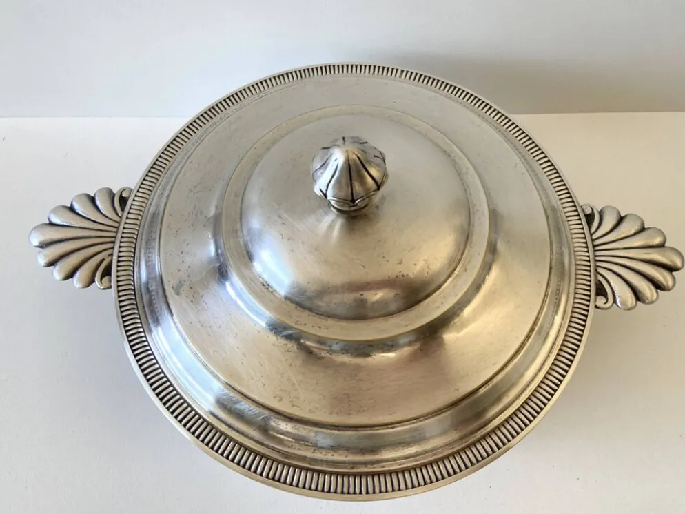 Soupière, légumier style Louis XVI époque 1900, Maitre Orfèvre Morin Georges