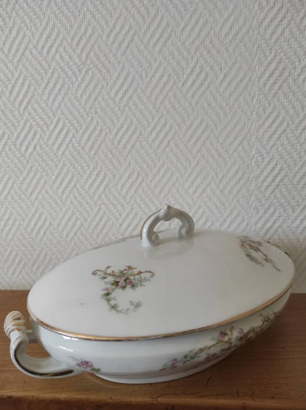 Soupière Légumière ancienne ovale contenance 600 ml