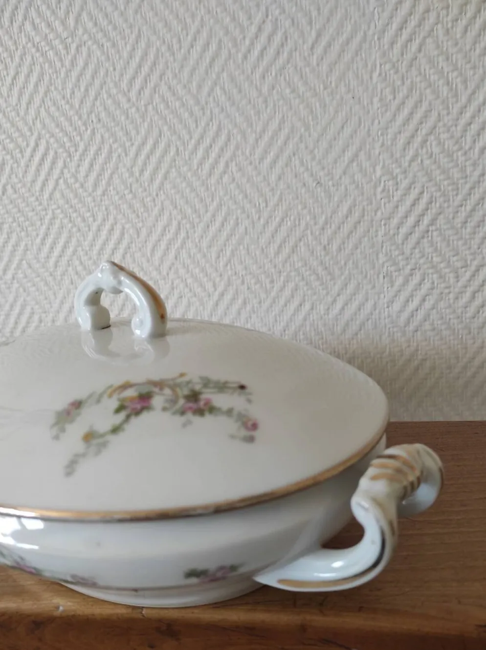 Soupière Légumière ancienne ovale contenance 600 ml