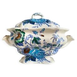 Soupière Mason's en terre de fer polychrome, service 