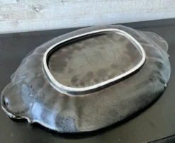 Soupière Émaux des Dunes et son plateau