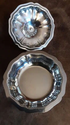 Soupière métal vintage