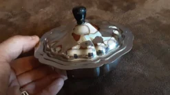 Soupière métal vintage
