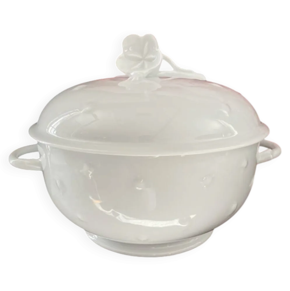 Soupière Muguet Lalique blanche