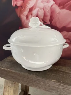 Soupière Muguet Lalique blanche