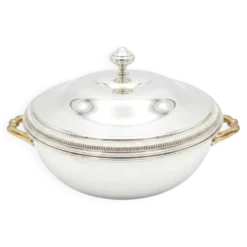 Soupière ou Légumier en Métal Argenté – Orfèvrerie de France