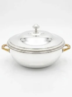 Soupière ou Légumier en Métal Argenté – Orfèvrerie de France