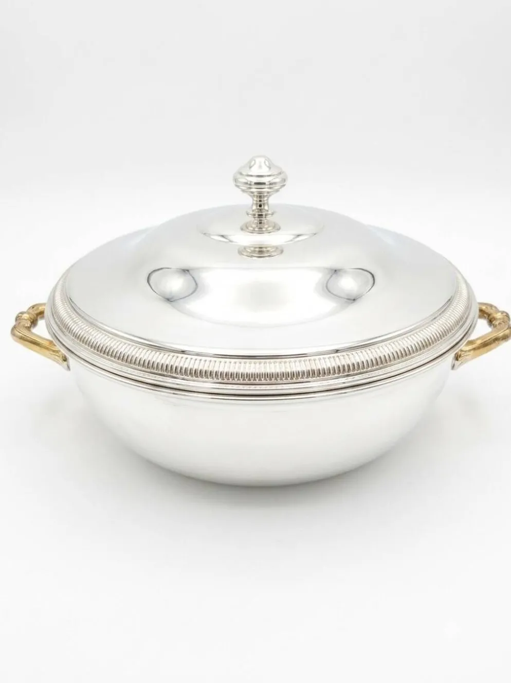 Soupière ou Légumier en Métal Argenté – Orfèvrerie de France