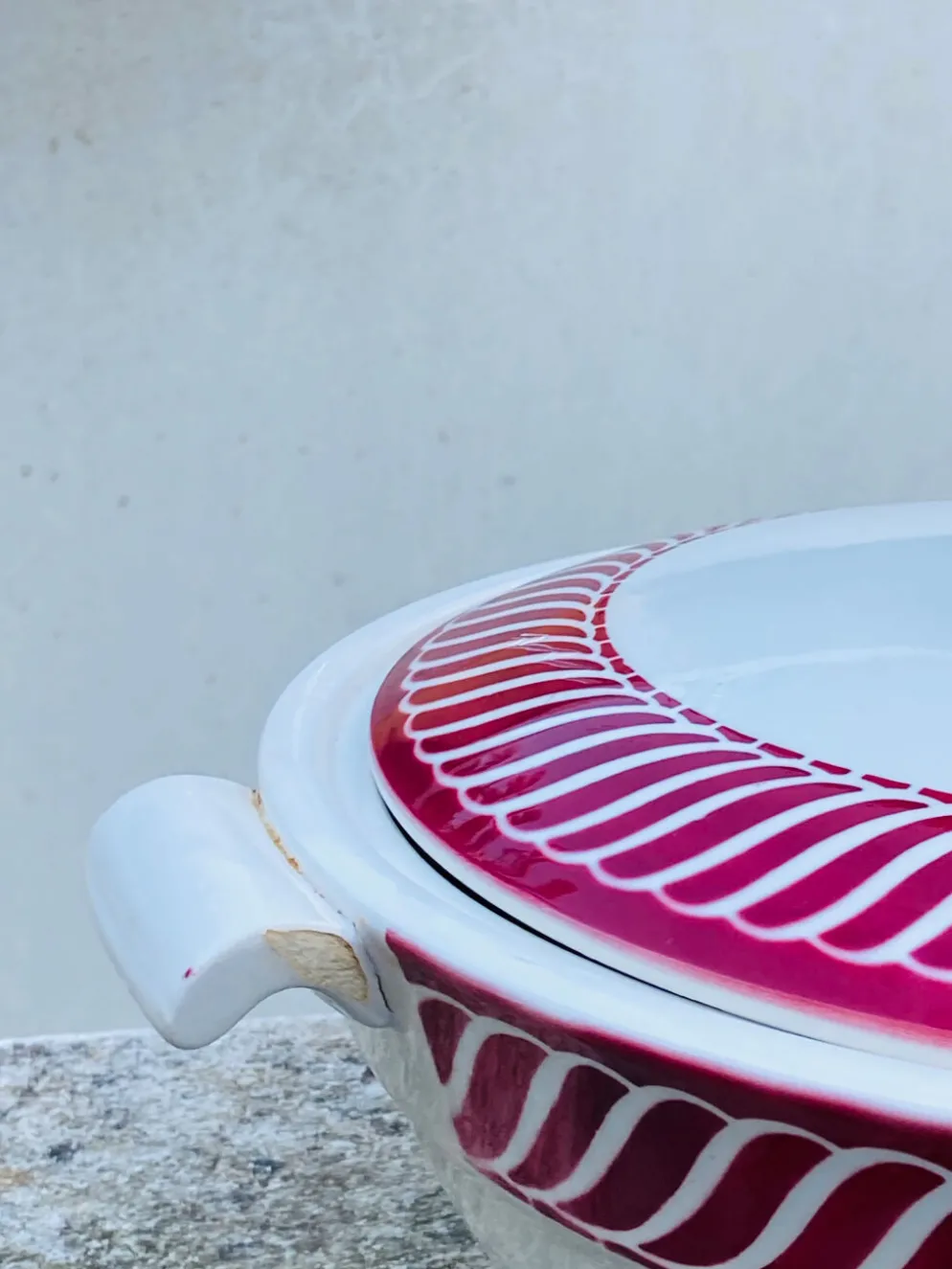 Soupière plat de service Digoin Sarreguemines