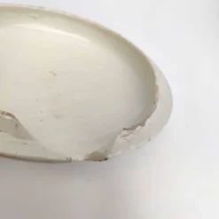 Soupière porcelaine décor héron et bambou
