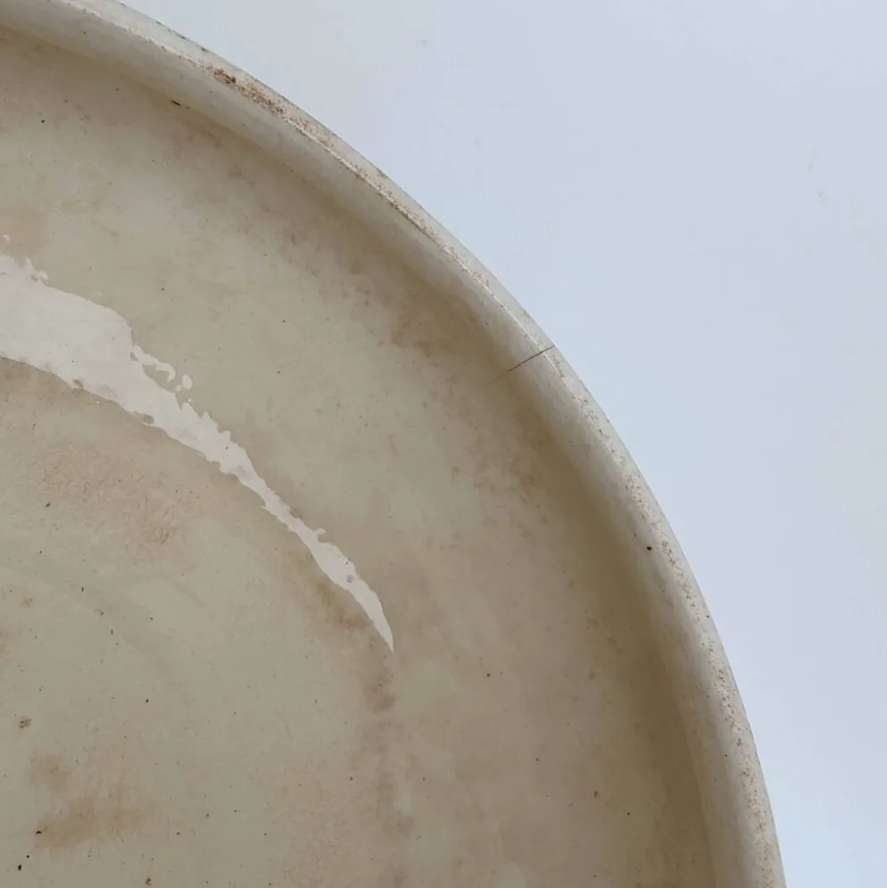 Soupière porcelaine décor héron et bambou