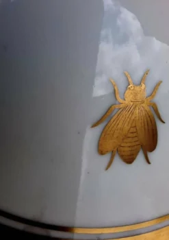 Soupière porcelaine Empire époque Napoléon Ier décor d'abeille dorée