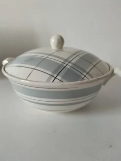 Soupière Salins modèle Montréal décor graphique 60’s