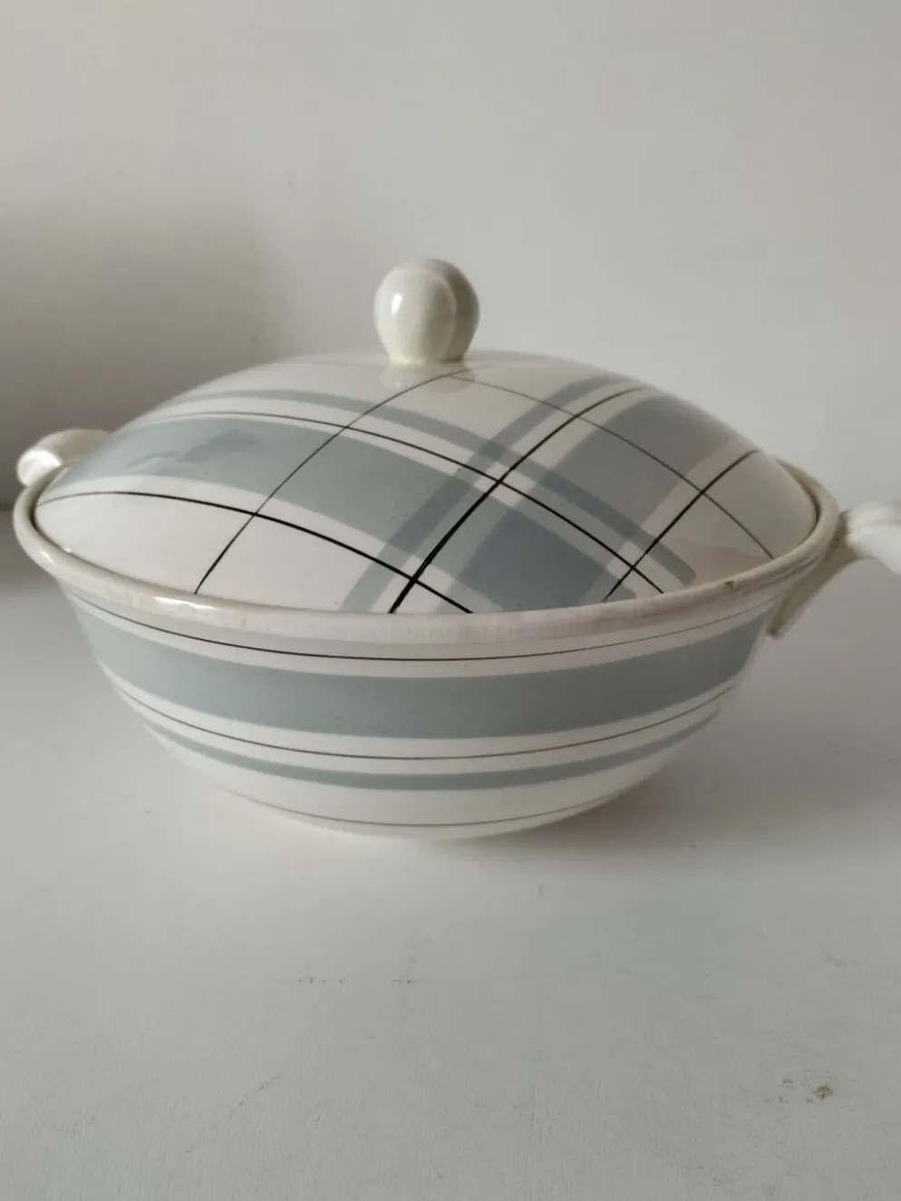 Soupière Salins modèle Montréal décor graphique 60’s