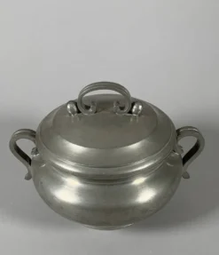 Soupière Signée Jean Despres ( 1889 - 1980 ) Style Moderniste