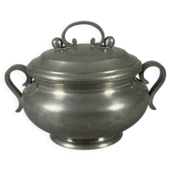 Soupière Signée Jean Despres ( 1889 - 1980 ) Style Moderniste