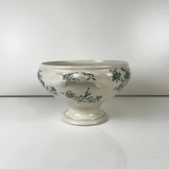 Soupière terre de fer Pexonne "Lucrèce" XIXe, vert