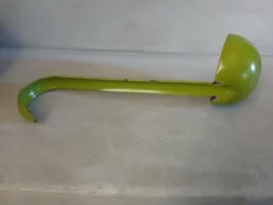 Soupière vintage en tôle émaillée verte