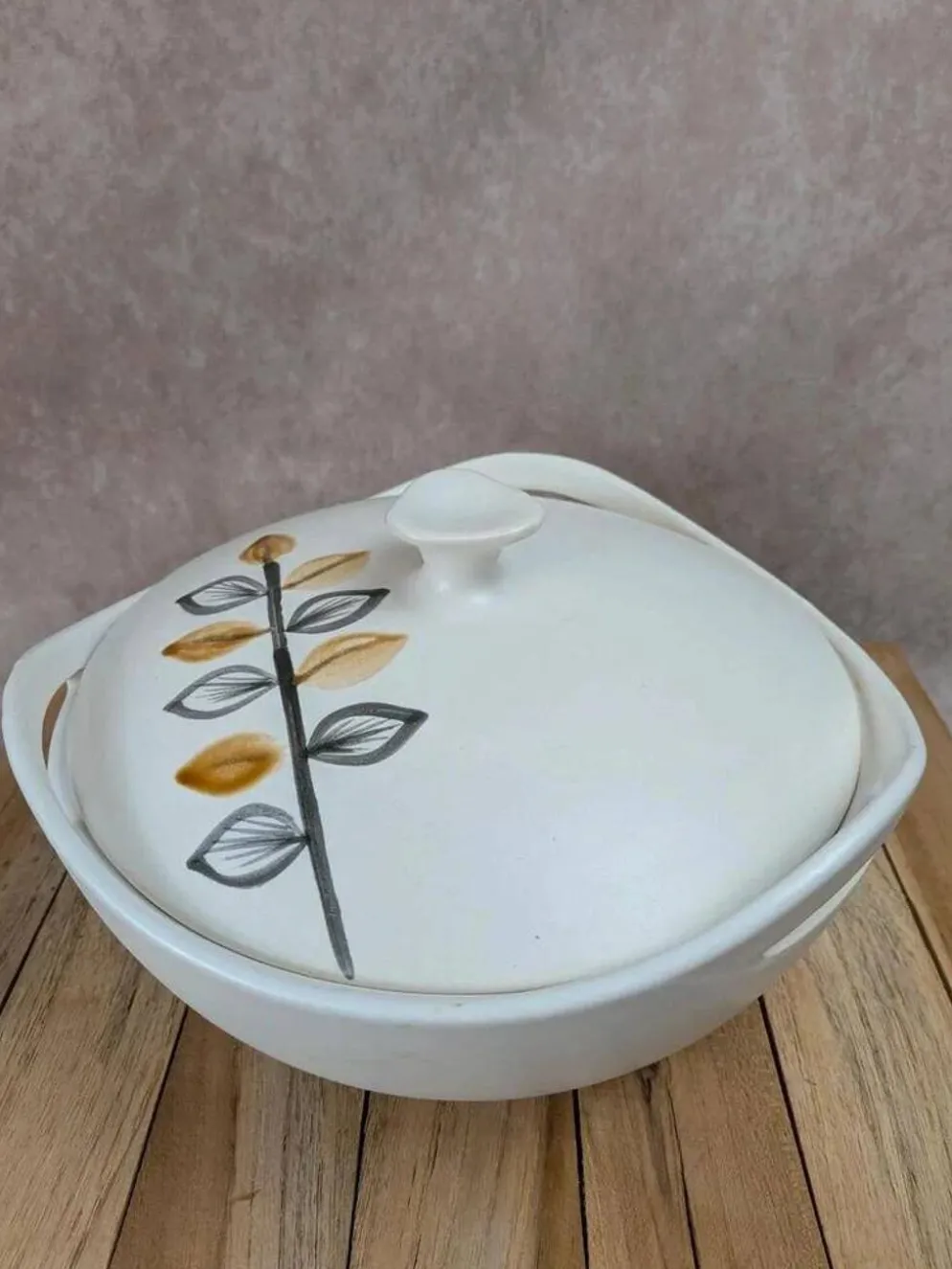 Soupière vintage Niderviller années 70 – style Capron Vallauris