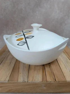 Soupière vintage Niderviller années 70 – style Capron Vallauris