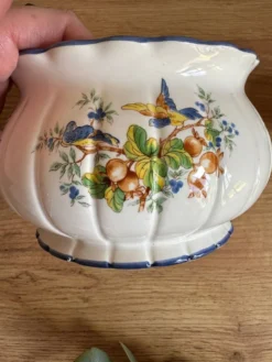 Soupière vintage oiseau