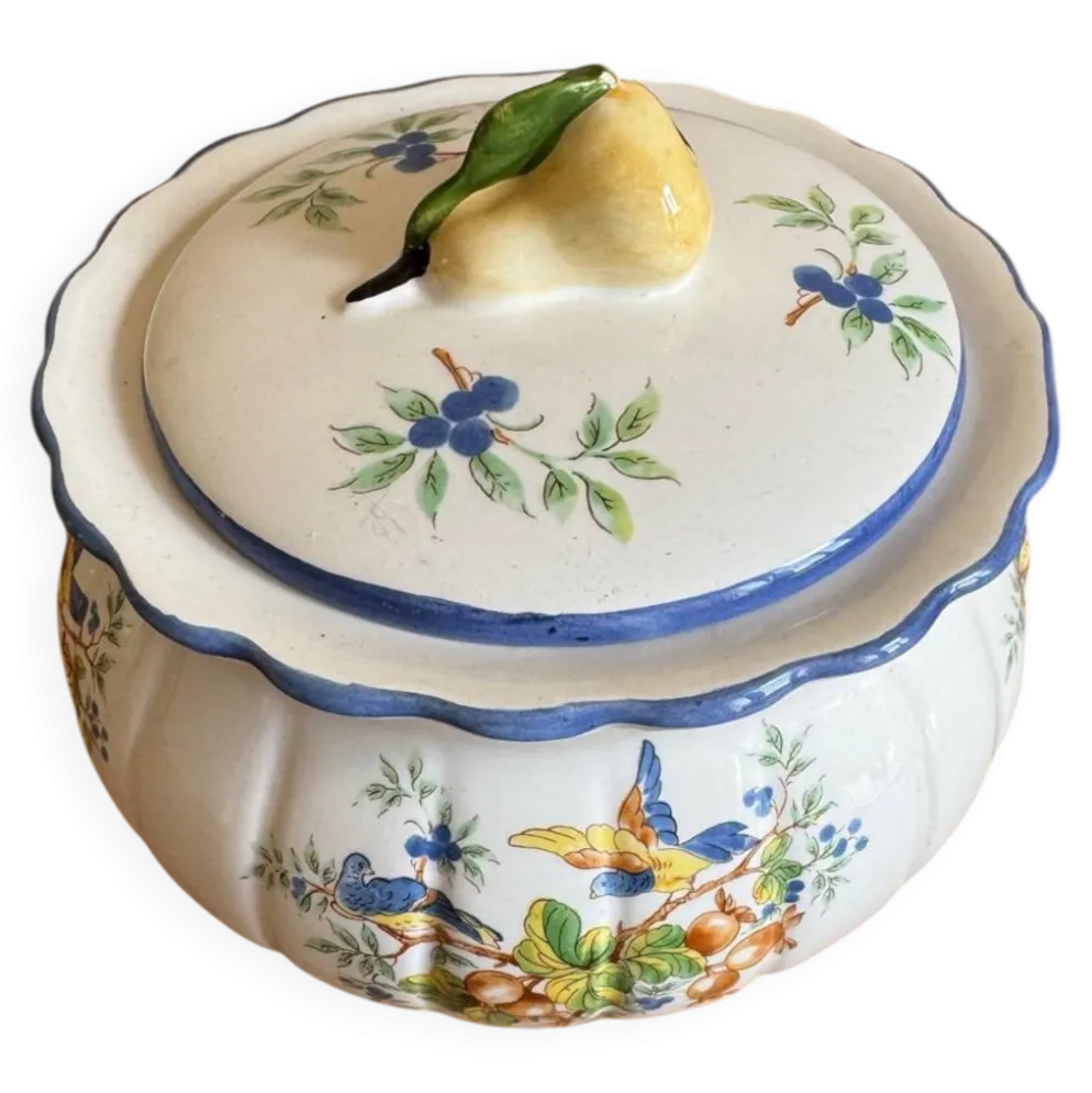 Soupière vintage oiseau