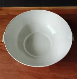 Soupière vintage, porcelaine Vitriam France, Phoenix sur une branche fleuri